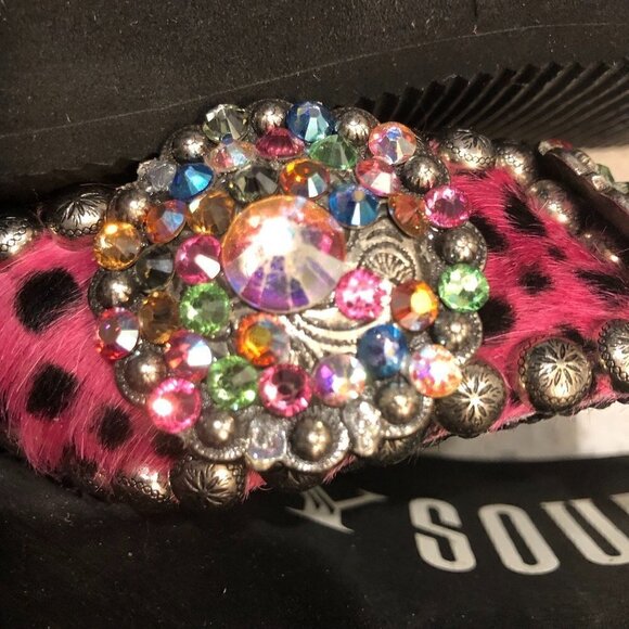 GYPSY SOULE Black Platform Flip-flops BeDazzle Swarovski Crystal Rhinestones 8 - Picture 16 of 16